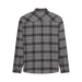 Fox Survivalist Core flannel shirt in Steel Grey rear view