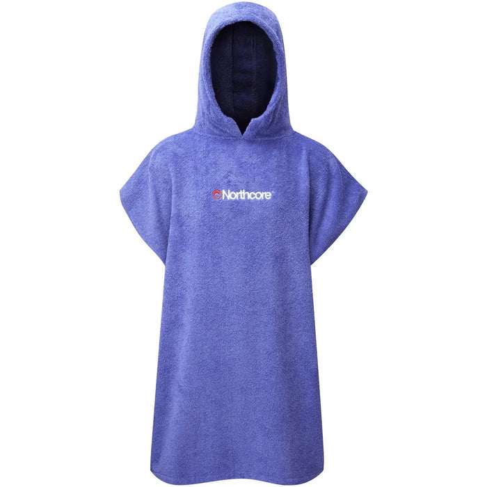 Northcore Kids Beach Basha Hooded Towel Changing Robe in Purple
