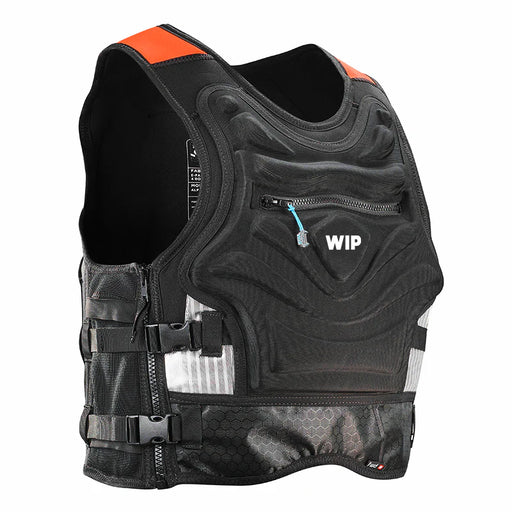 Forward WIP Impact Vest 50N in black, front view with WIP logo