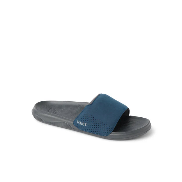 Reef Tailslide Grey Navy Sliders