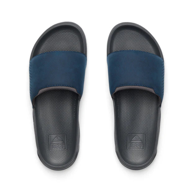 Reef Tailslide Grey Navy Sliders