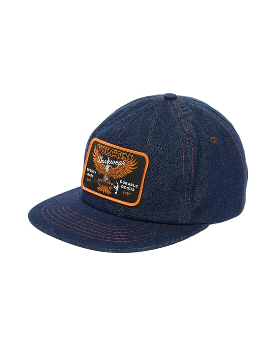 Volcom Hammered Workwear Cap - Dust Bowl Indigo