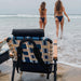 Parkit Eclipse Classic Blue chair reclined in Relax position with Classic Blue woven webbing detail