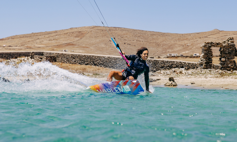 Freeride kitesurfing on the Harlem Launch V2 board