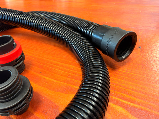 Close-up of the Duotone Lazy Pump hose end fitting