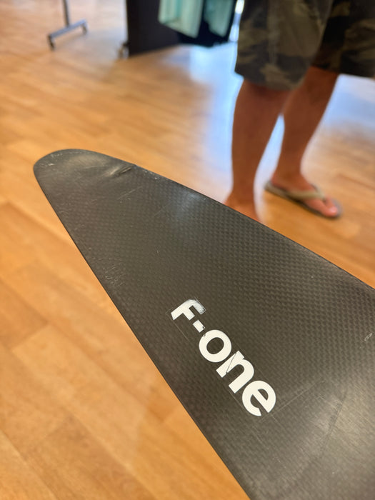 F-One branding on the top of the Seven Seas Carbon front wing