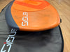 Close detail of ENSIS ROCK’N’ROLL deck and orange nose