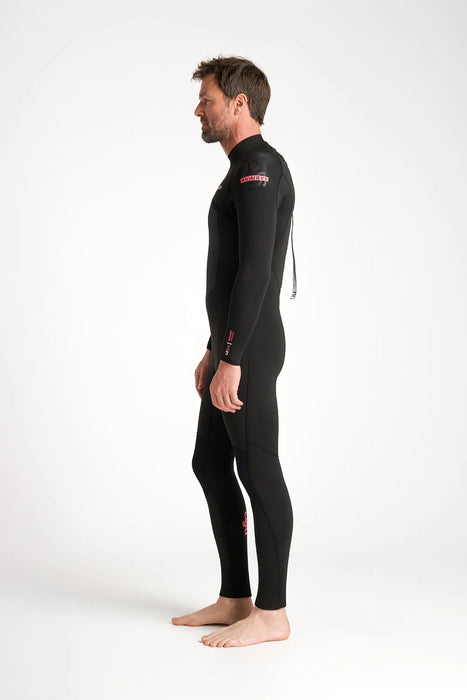 C-skins NuWave legend 5/4 GBS Back zip wetsuit Black Neon Flare