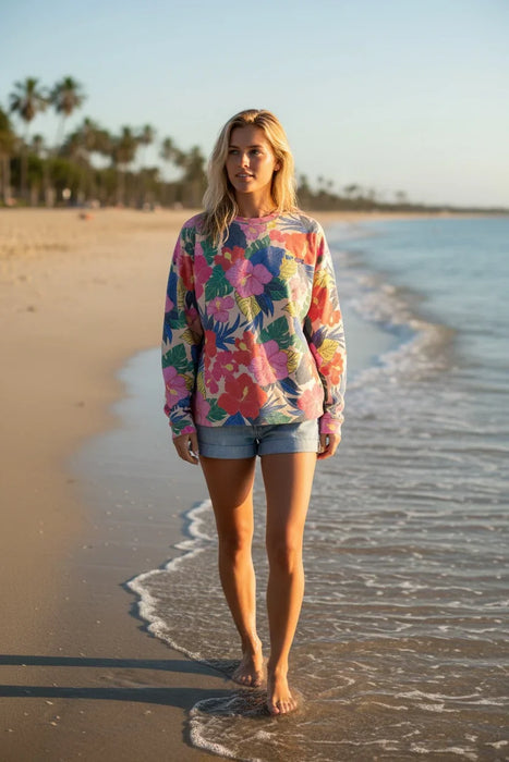 Rip Curl Surf Side Relaxed Crew Multicolour
