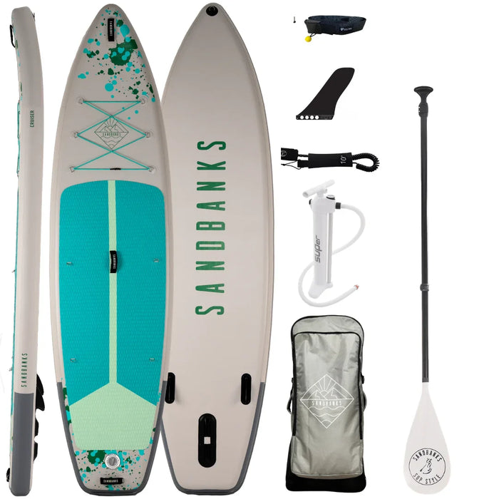 Sandbanks Cruiser Pro 11' x 34'' x 6'' iSUP paddleboard package