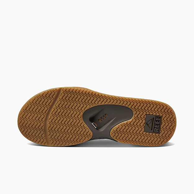Reef Fanning Flip Flops Brown Gum | Airbag & Bottle Opener