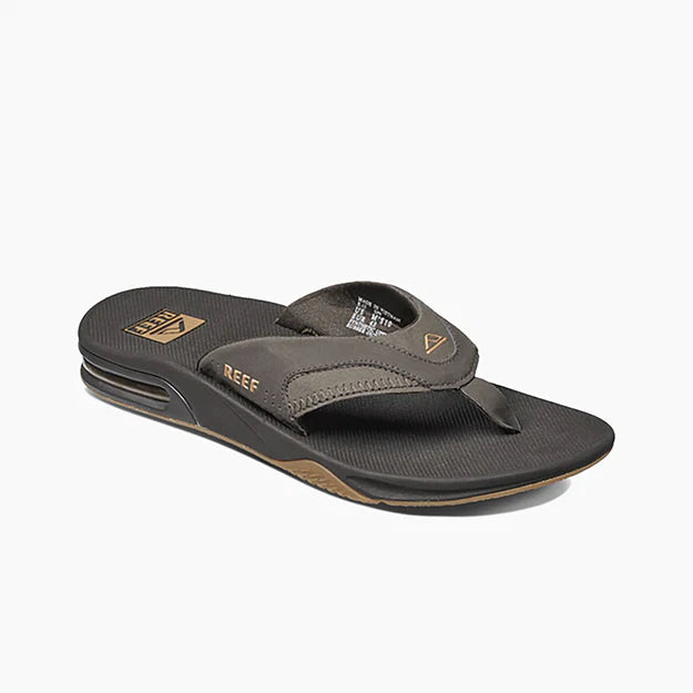 Reef Fanning Flip Flops Brown Gum | Airbag & Bottle Opener