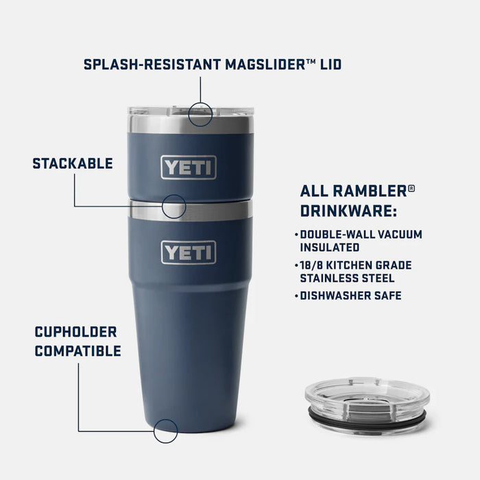 Yeti Rambler 20oz Stackable Cup Navy