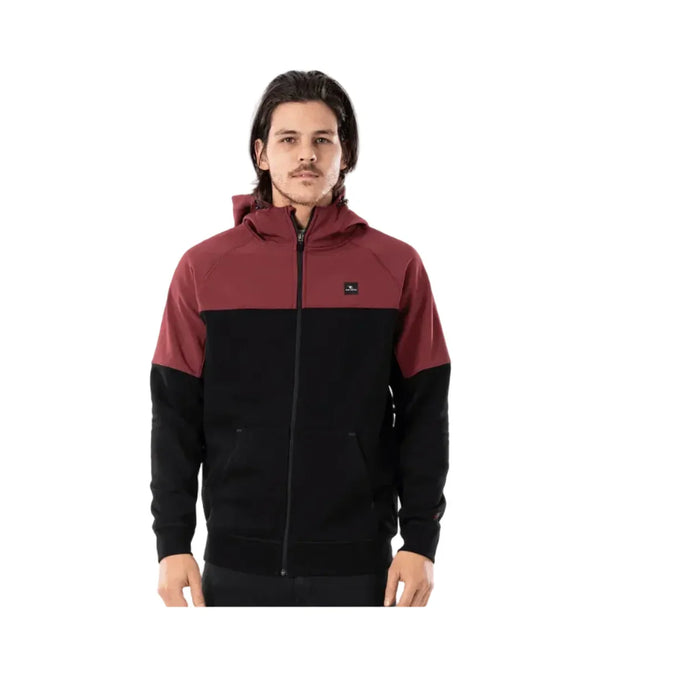 Rip Curl Anti-Series Viral Zip Fleece Jacket Maroon