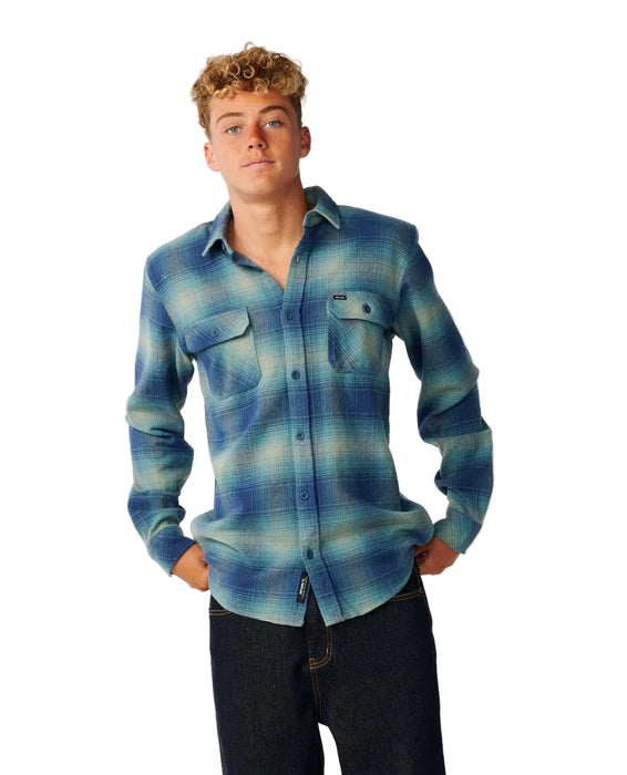 Rip Curl Classic Surf Count Flannel Shirt Light Navy