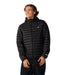 Rip Curl Search Series Puffer DWR Hooded Jacket in Black – product view 1