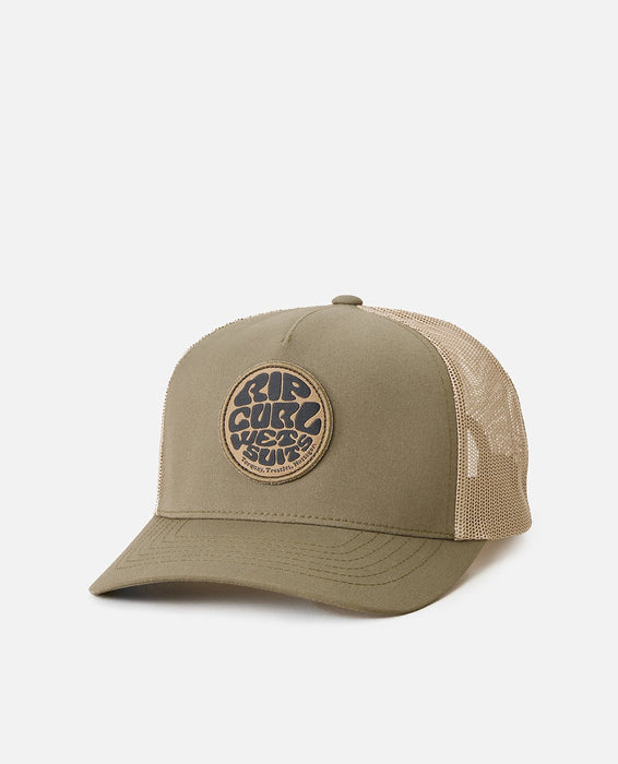 Rip Curl Wetsuit Icon Trucker Cap Dusty Olive