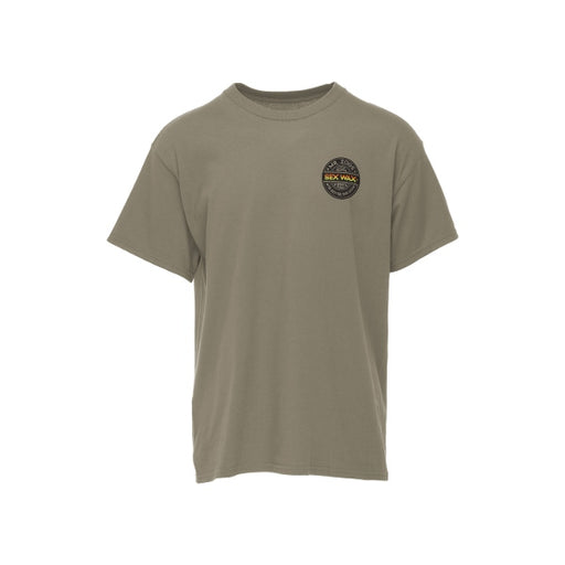 sexwax word fade tee shirt green 