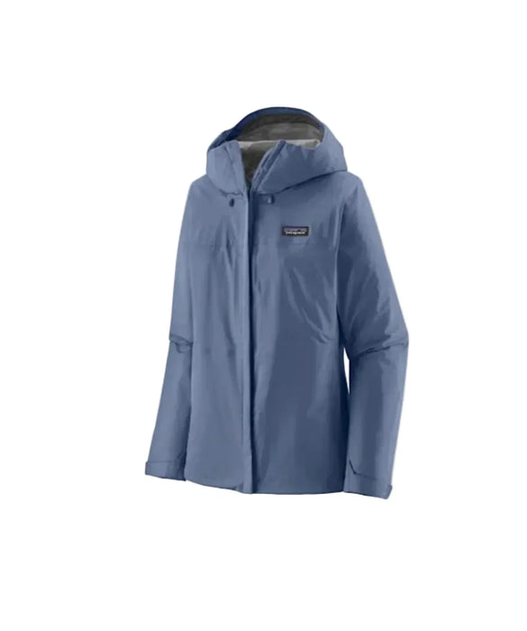 Patagonia blue hooded waterproof jacket for watersports