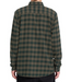 Volcom Caden plaid shirt in Wintermoss, detail