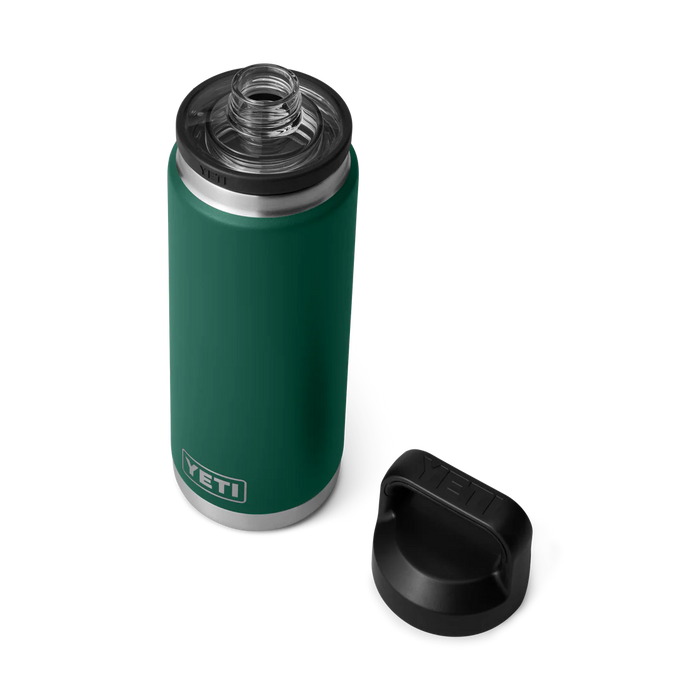 YETI Rambler®  26oz Bottle — Black Forest Green With Chug Cap