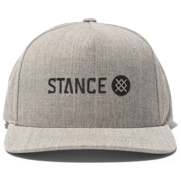 Stance Icon Wool Snapback Hat Heather Grey