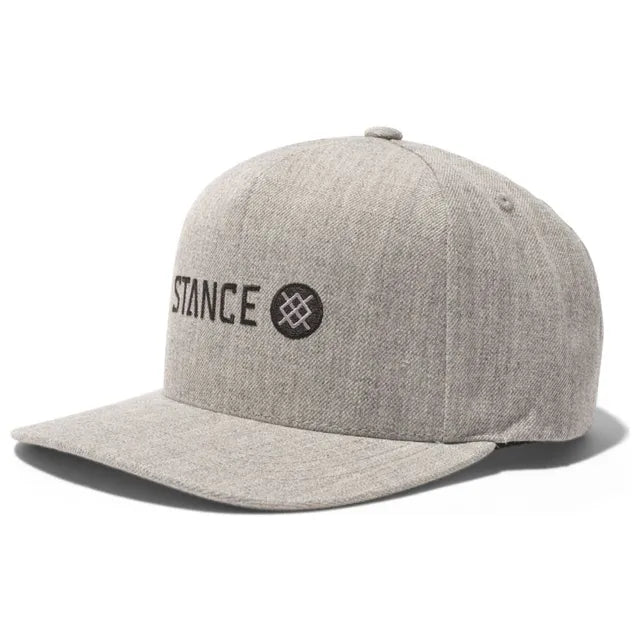 Stance Icon Wool Snapback Hat Heather Grey