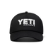Yeti Coolers Mid Pro Foam Trucker Hat in black, front view with logo