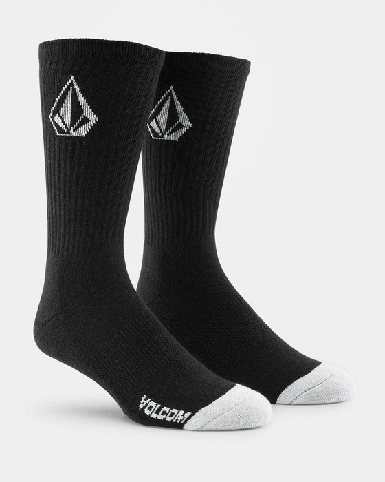 Volcom Full Stone Socks (3 Pack) Black
