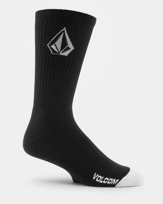 Volcom Full Stone Socks (3 Pack) Black