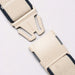 Arcade Carto belt with oat and navy strap and beige quick-release plastic buckle
