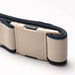 Arcade belt with beige buckle and navy edge detail, durable surf clothing accessory