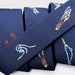 Arcade navy watersports belt with wave and paddleboard embroidery design