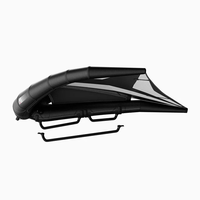 Armstrong A-Wing XPS MKII black inflatable wing foil sail with handles, folded
