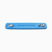 Armstrong blue straight footstrap with textured grip and mounting hardware for watersports boards