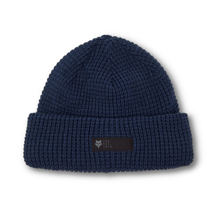 Fox Zenther fleece-lined beanie in Midnight Blue