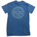 Indigo blue Boardworx surf shop t-shirt with Whitstable logo print on the back