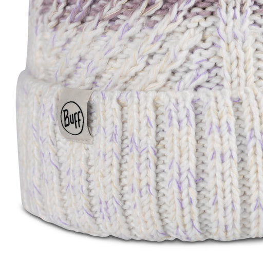 BUFF Akna Knitted and Polar Beanie Whisper knit and logo detail