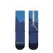 BUFF Midweight Merino Wool Crew Socks Blue sole and back view