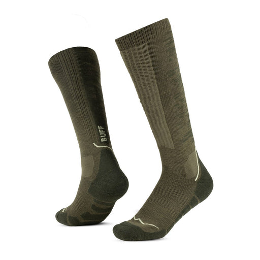 BUFF Heavyweight Merino Wool Over-the-Calf Socks Olive Green alternate view
