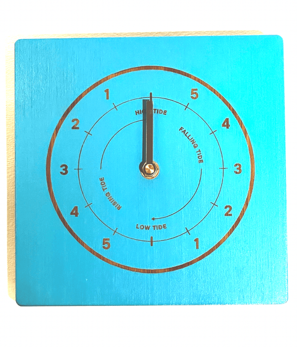 Bulldog Tide Clock Bamboo / Blue - Boardworx