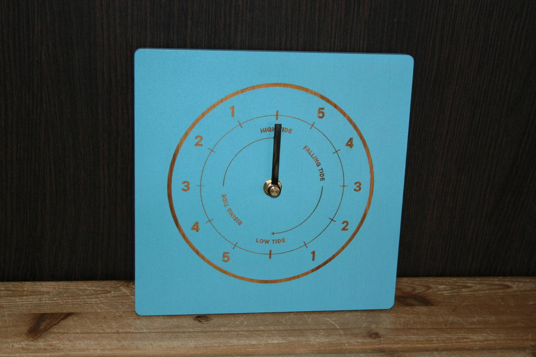Bulldog Tide Clock Bamboo / Blue - Boardworx
