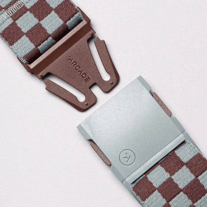 Arcade Belt Check Cloud Burgundy