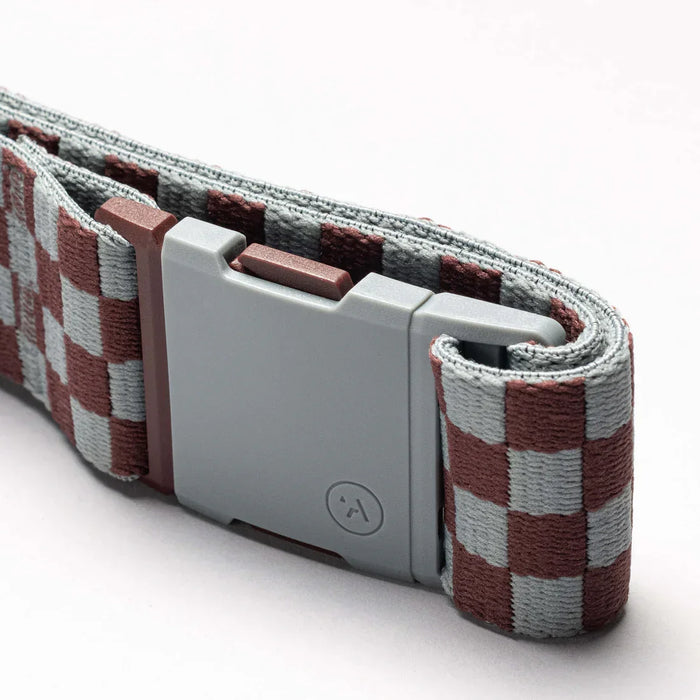 Arcade Belt Check Cloud Burgundy