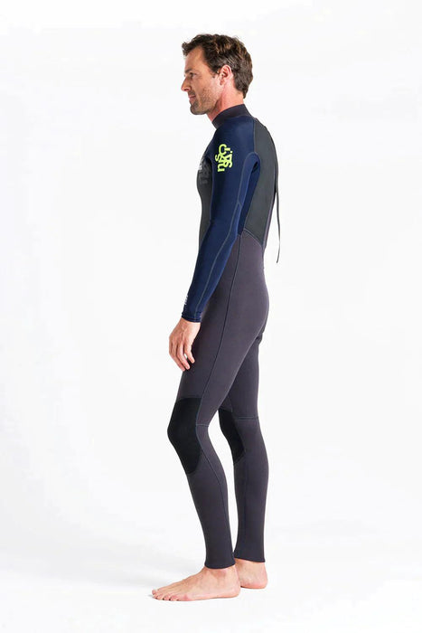 C-Skins Element 3/2mm Back Zip Summer Wetsuit Slate Lime - Boardworx