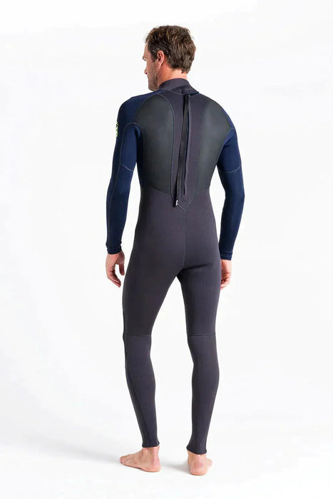 C-Skins Element 3/2mm Back Zip Summer Wetsuit Slate Lime - Boardworx