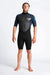 c-skins Mens Element Shorty 3/2mm wetsuit, short sleeve, black and navy design