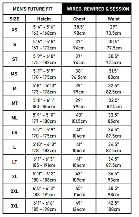 C-Skins NUWAVE RE-Wired 3:2 Mens Chest zip ZIP summer steamer Wetsuit