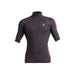 C-Skins men's rash vest, short sleeve, anthracite bluestone and wine colour, watersports top