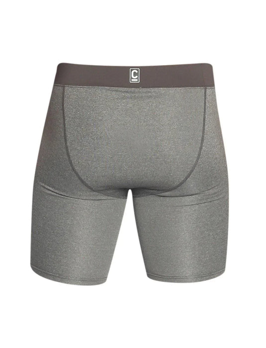 C-Skins Session Wetsuit Under Shorts in grey heather, back view, water sports gear
